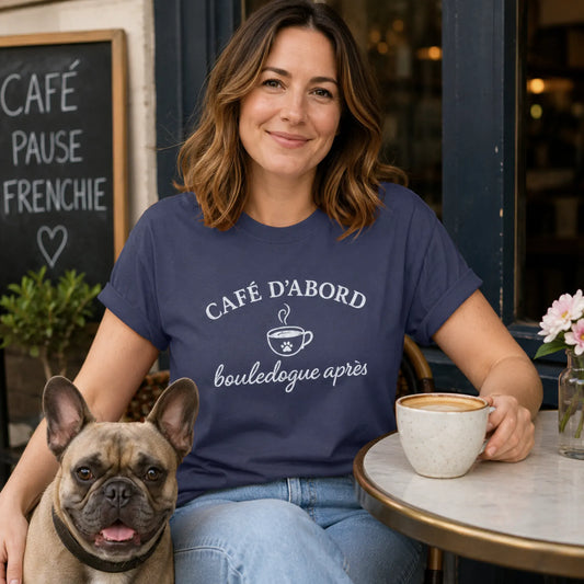 Frenchie Cafe T Shirt