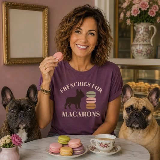 Frenchie Macarons T Shirt