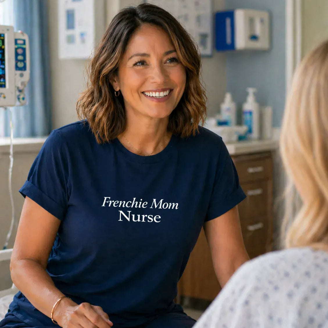 Frenchie Mom Nurse T Shirt