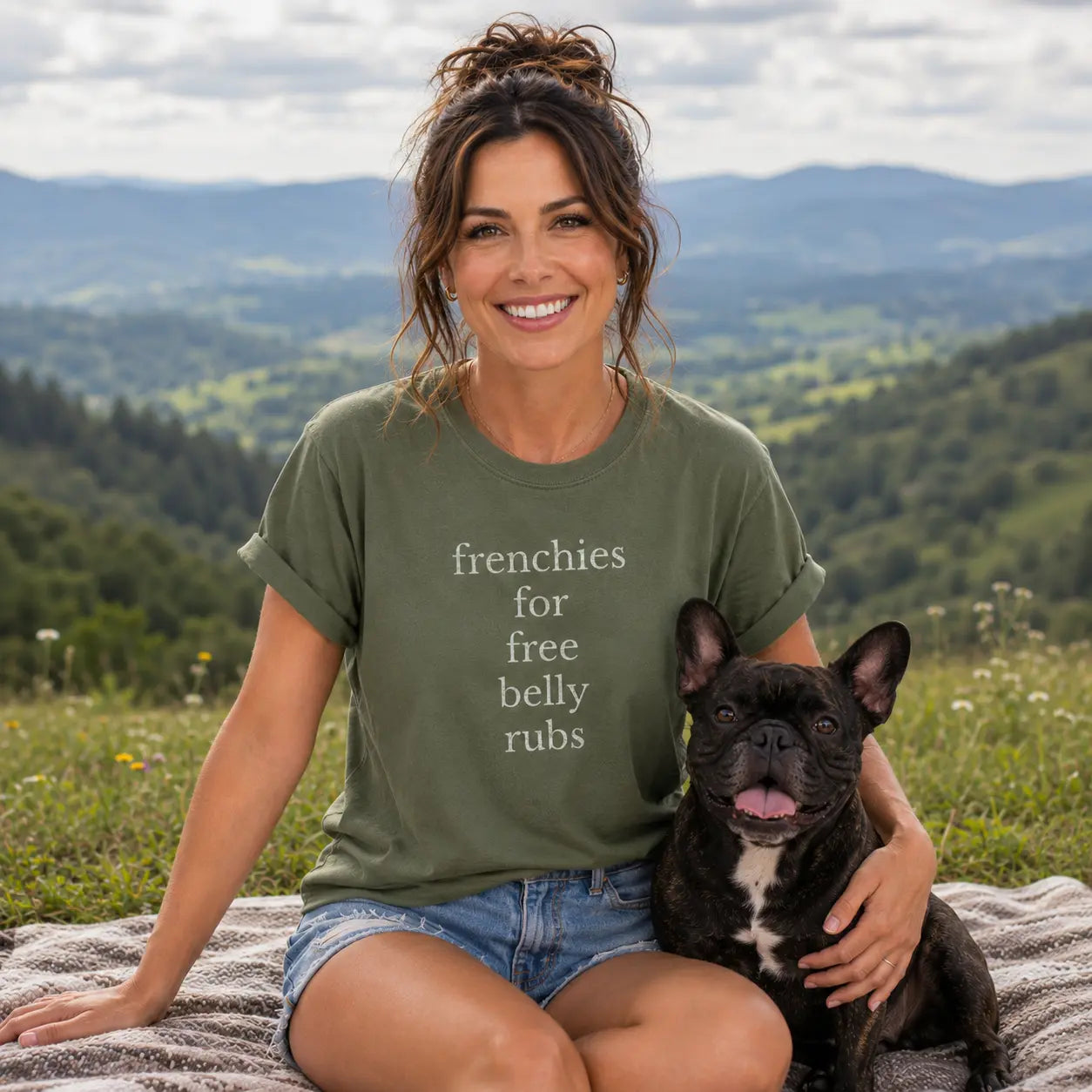 Frenchie Belly Rubs T Shirt