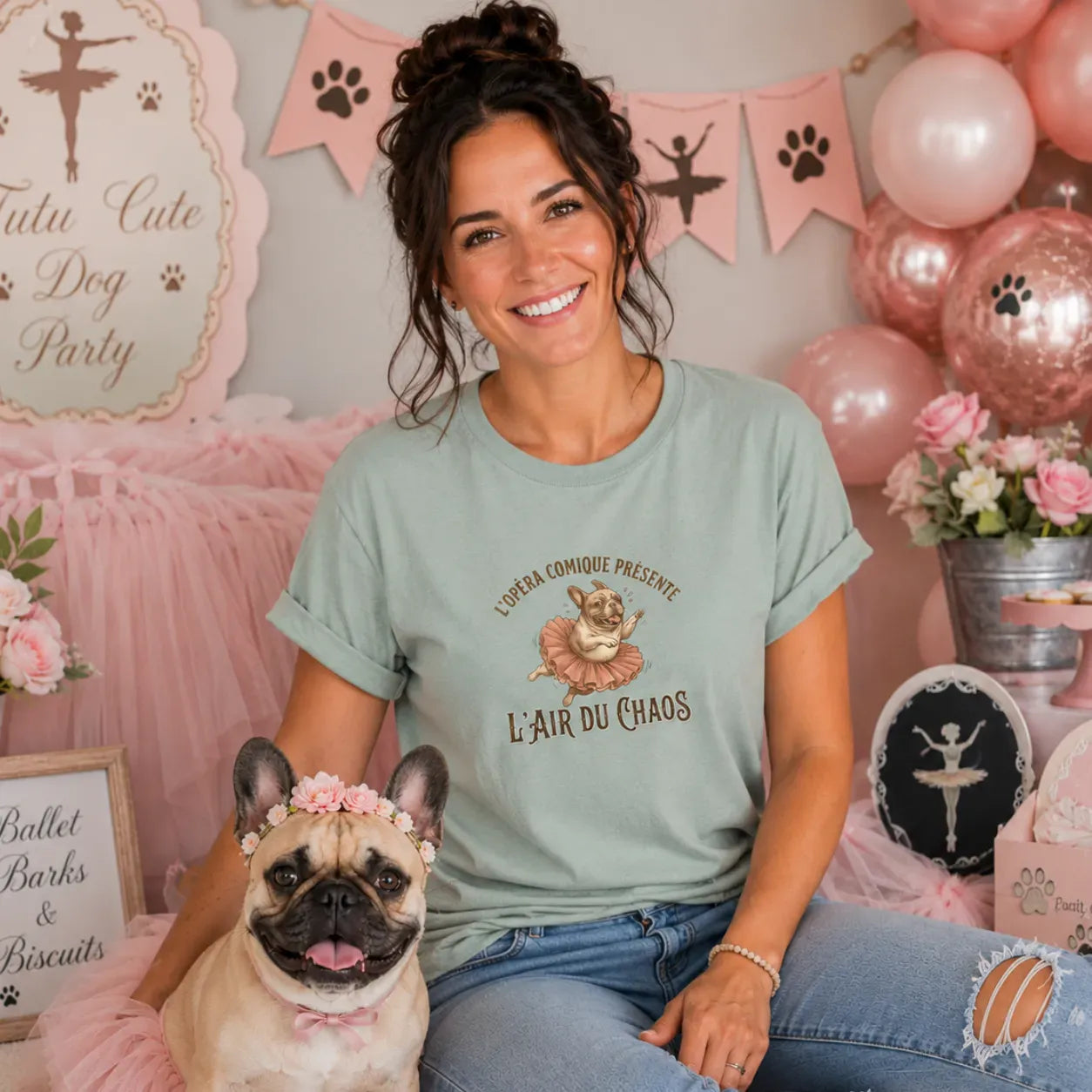 Frenchie Chaos T Shirt