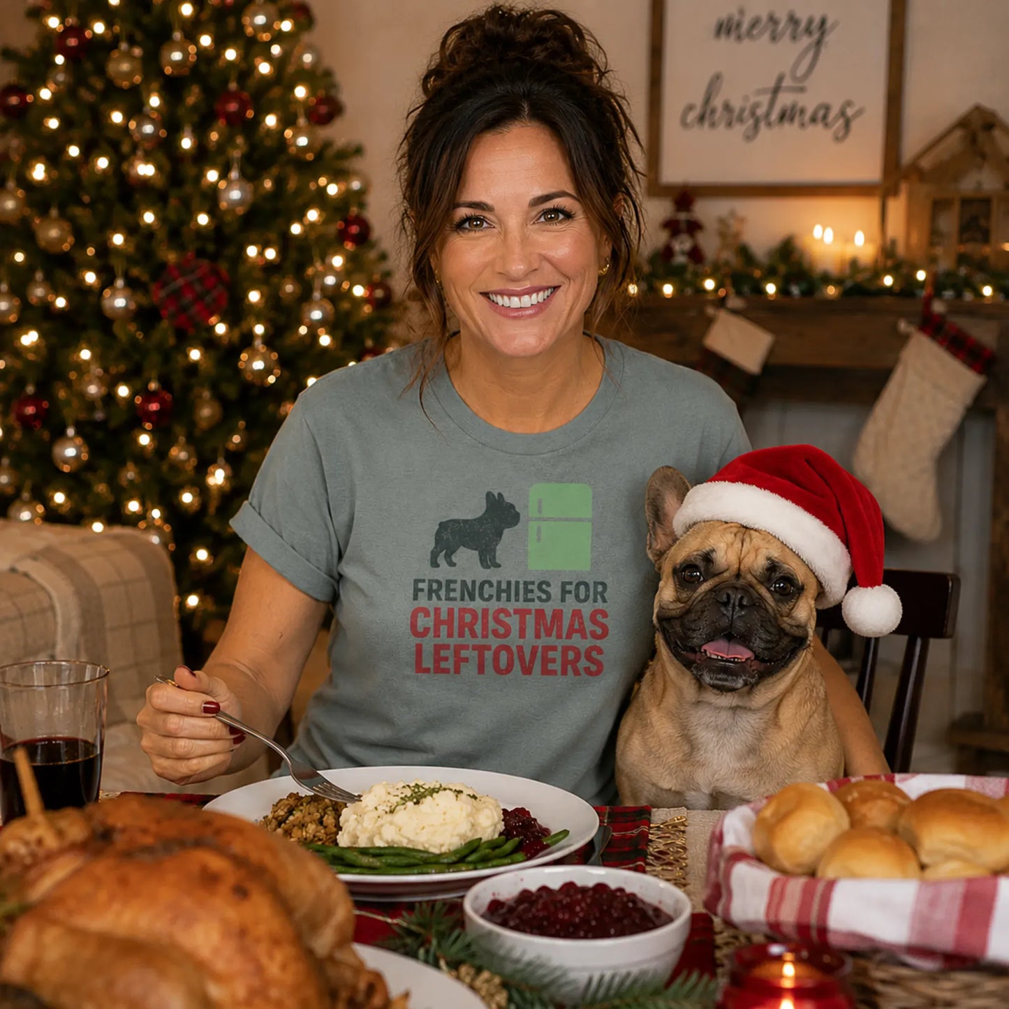 Frenchie Christmas T Shirt