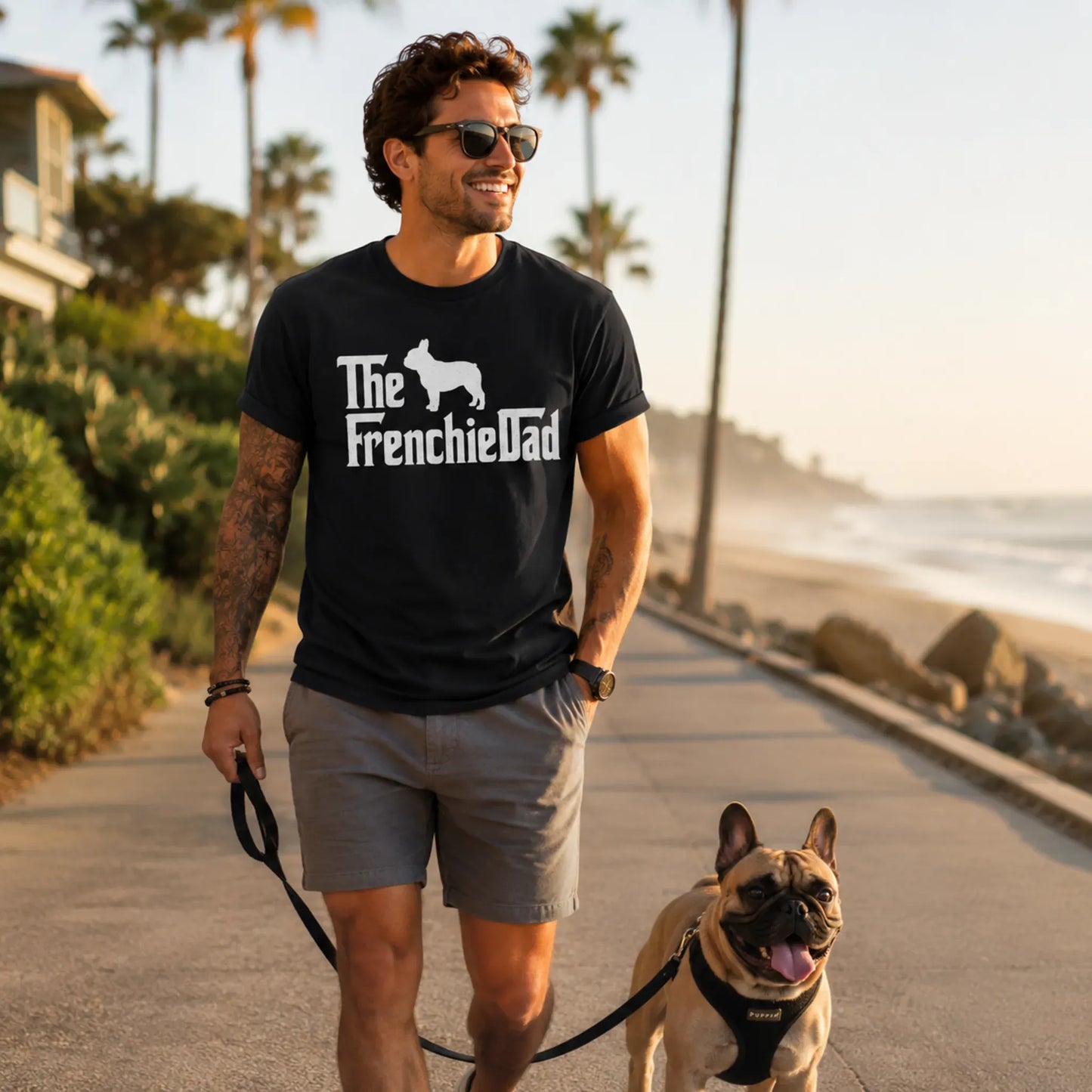 Frenchie Dad T Shirt