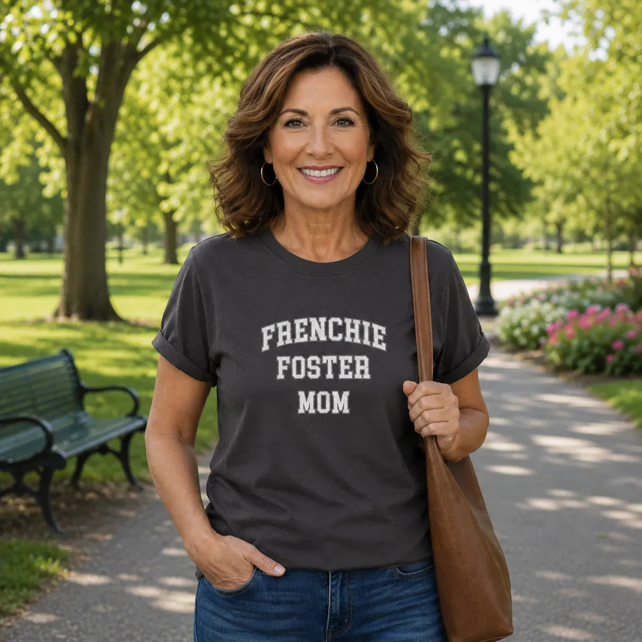 Frenchie Foster Mom T Shirt