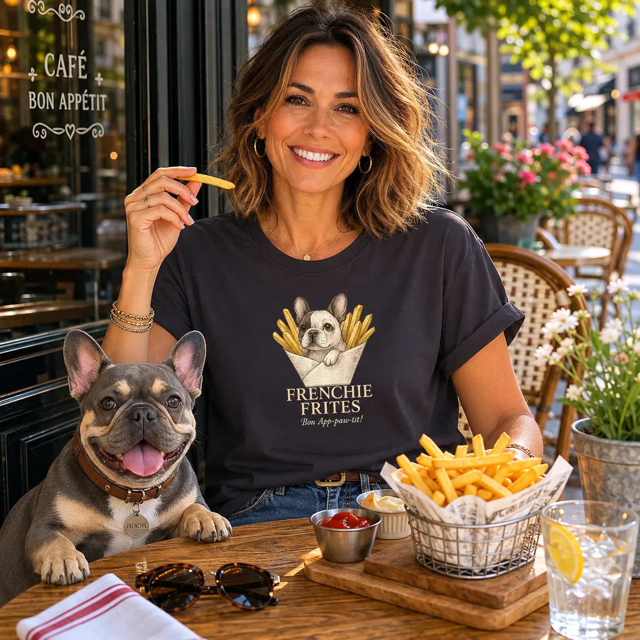 Frenchie Frites T Shirt