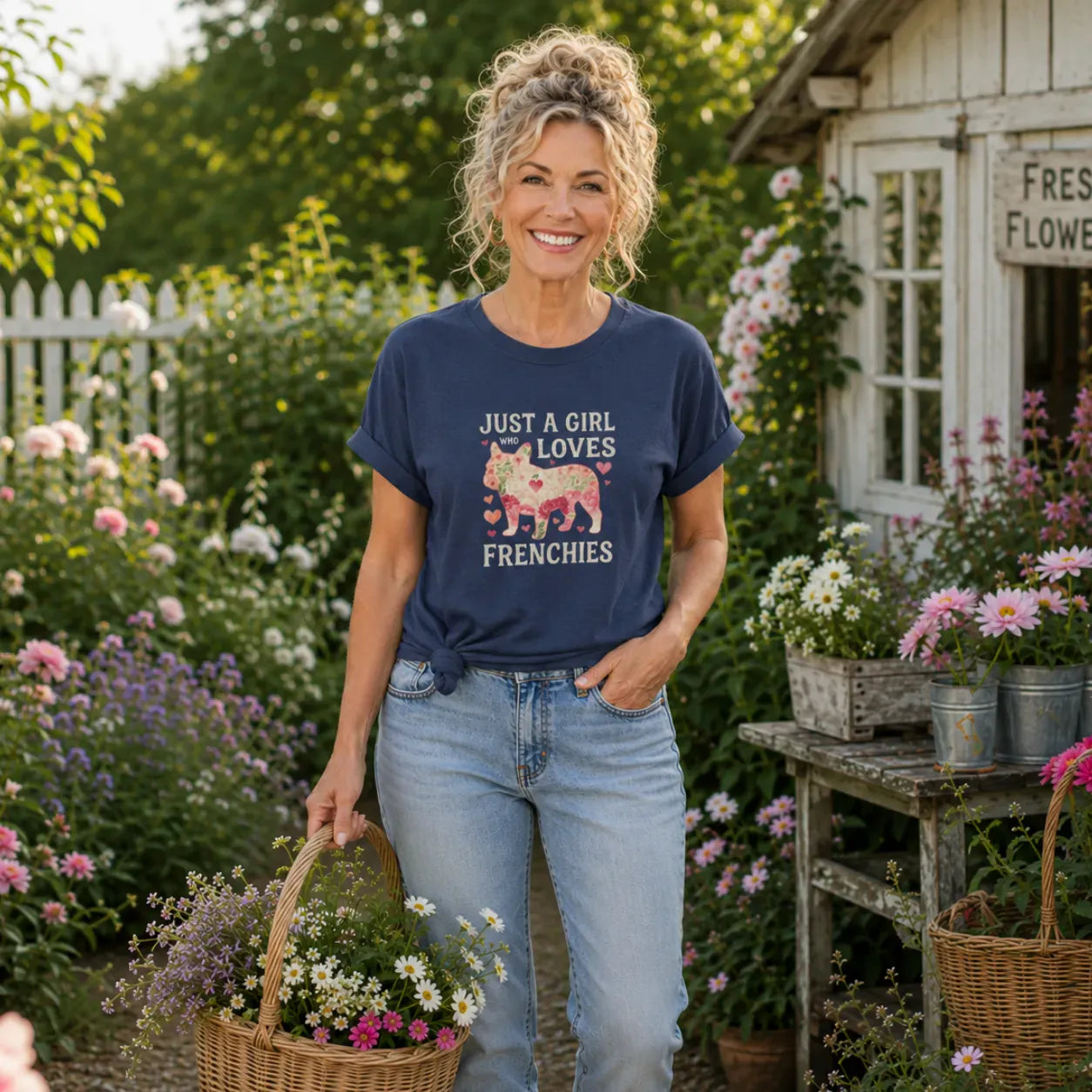 Frenchie Girl T Shirt