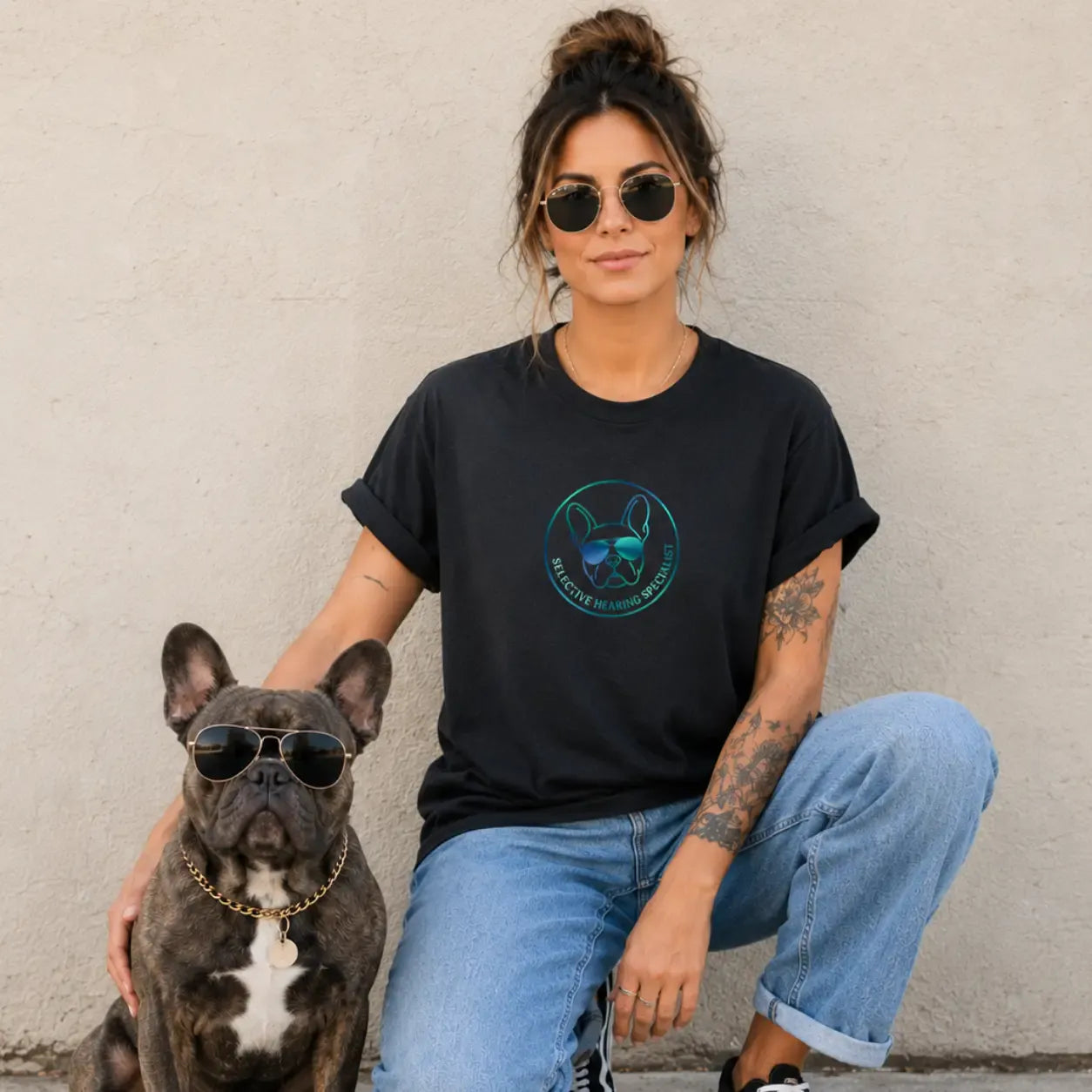 Frenchie Hearing T Shirt