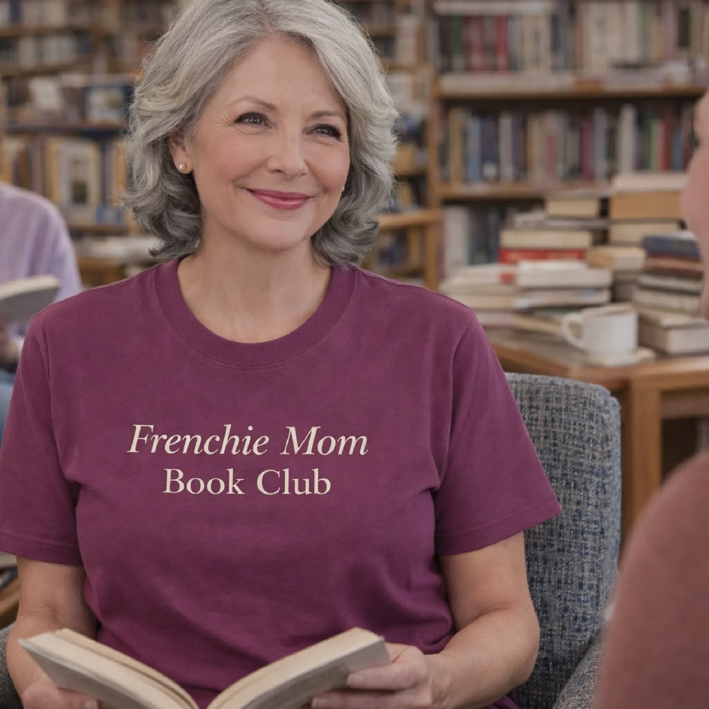 Frenchie Mom Book Club T Shirt