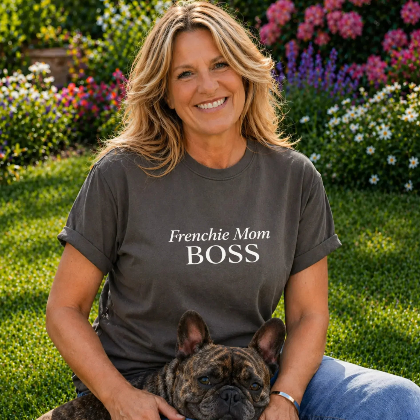 Frenchie Mom Boss T Shirt