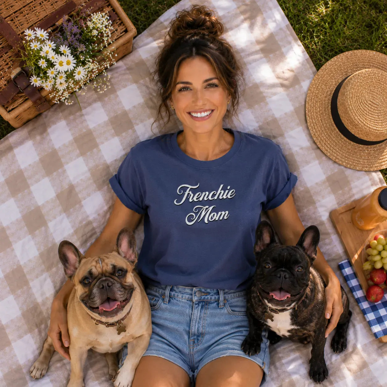 Devoted Frenchie Mom T Shirt