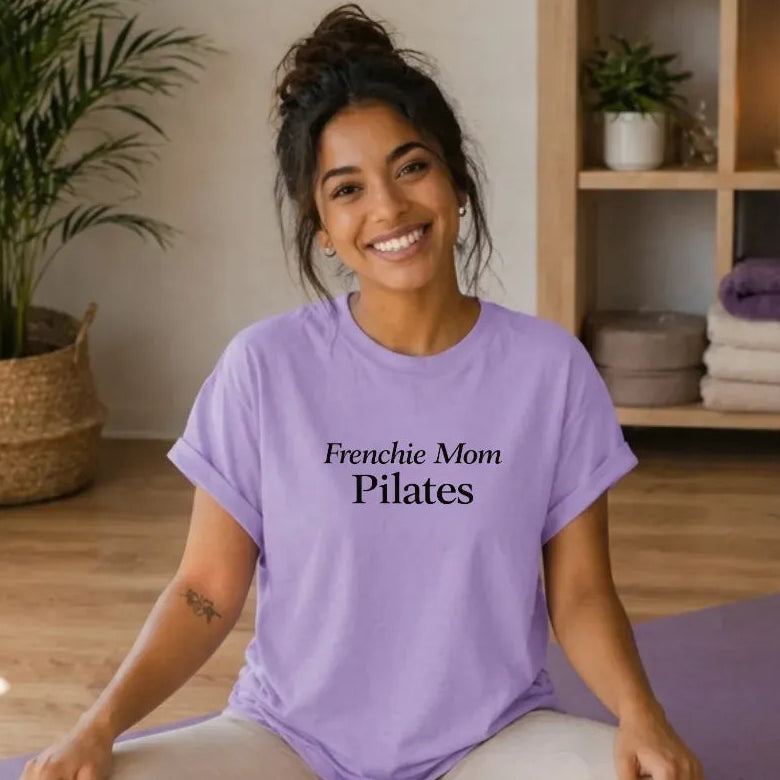 Frenchie Mom Pilates T Shirt