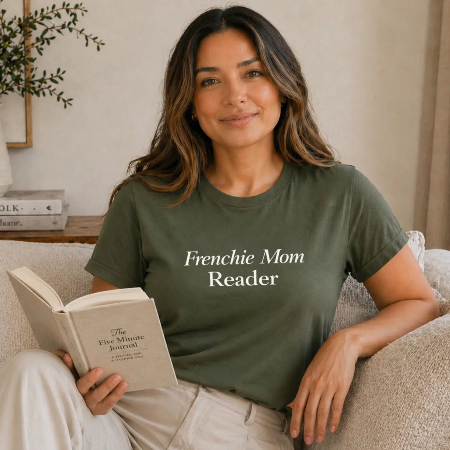 Frenchie Mom Reader T Shirt