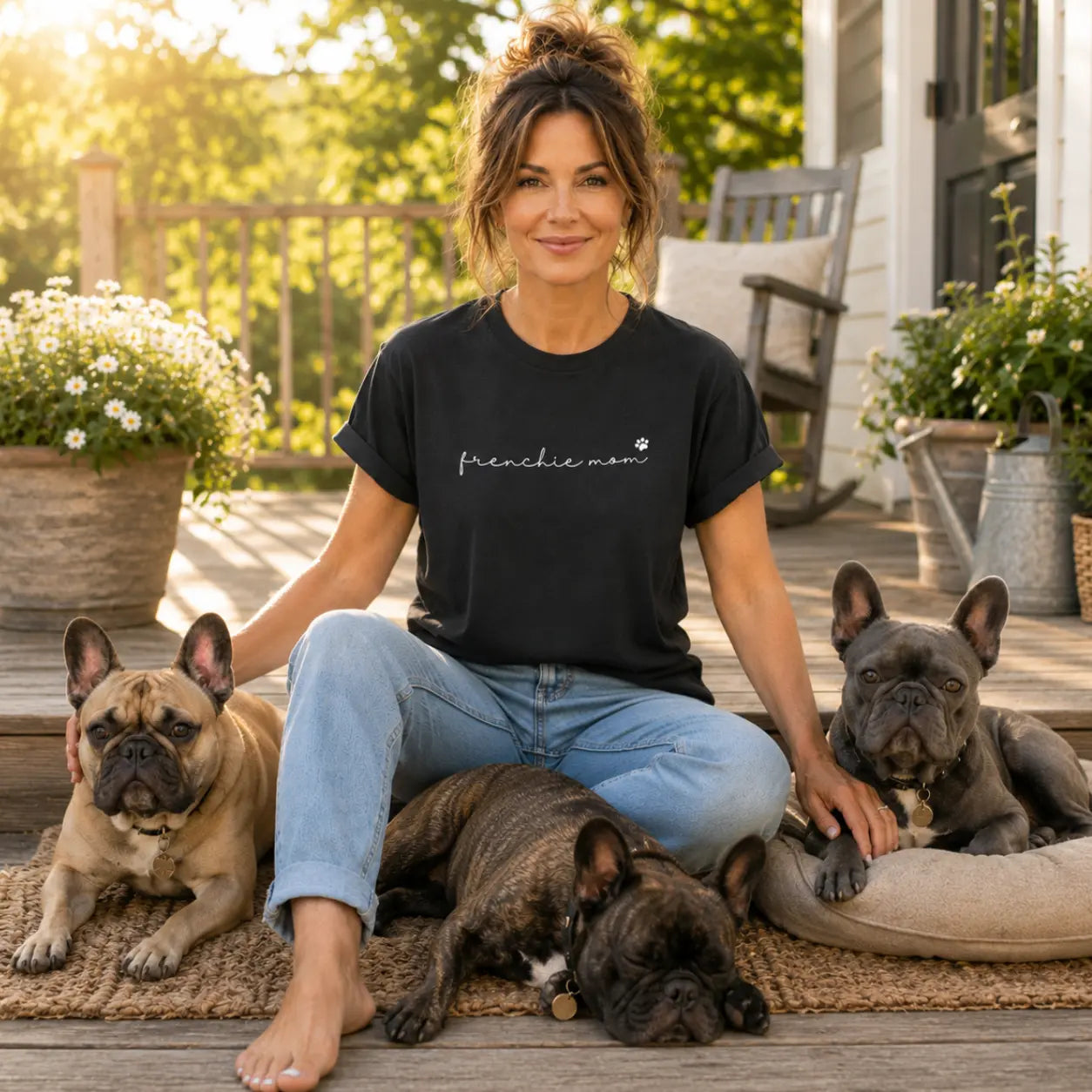 Frenchie Mom T Shirt #7