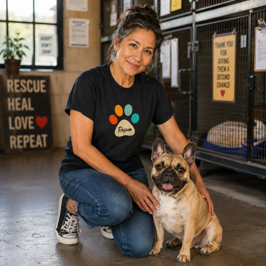 Frenchie Rescue T Shirt
