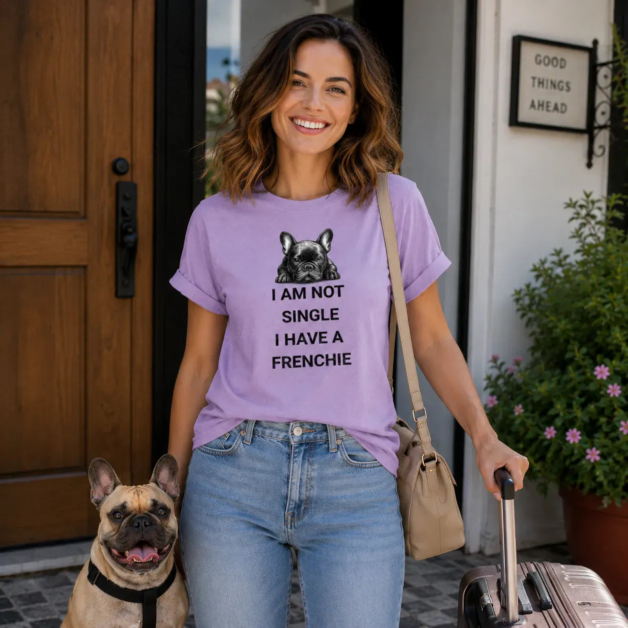 Frenchie Single T Shirt
