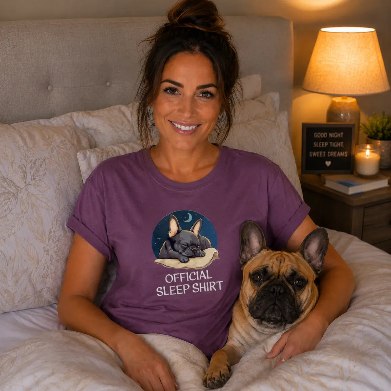 Frenchie Sleep T Shirt