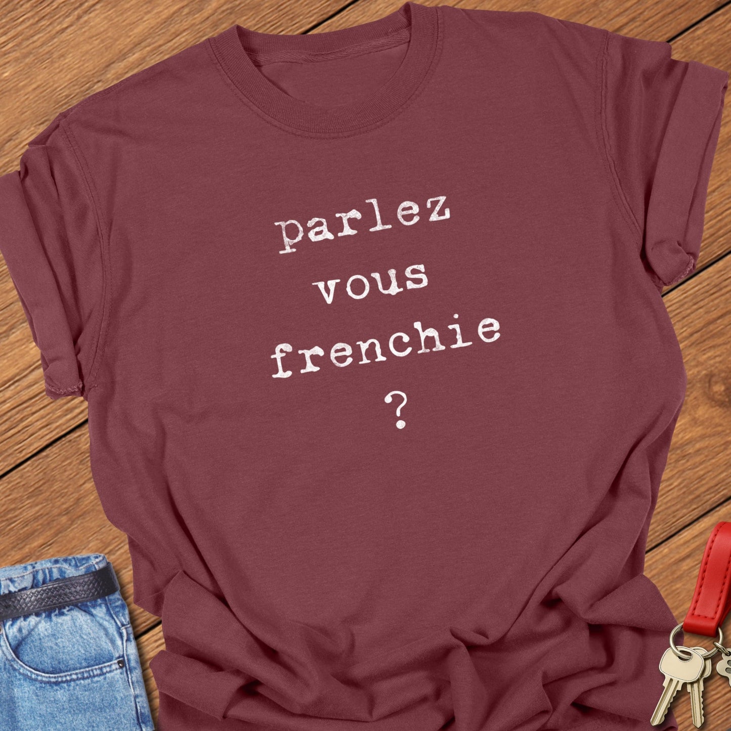 French bulldog typography quote design printed on brick Comfort Colors t shirt