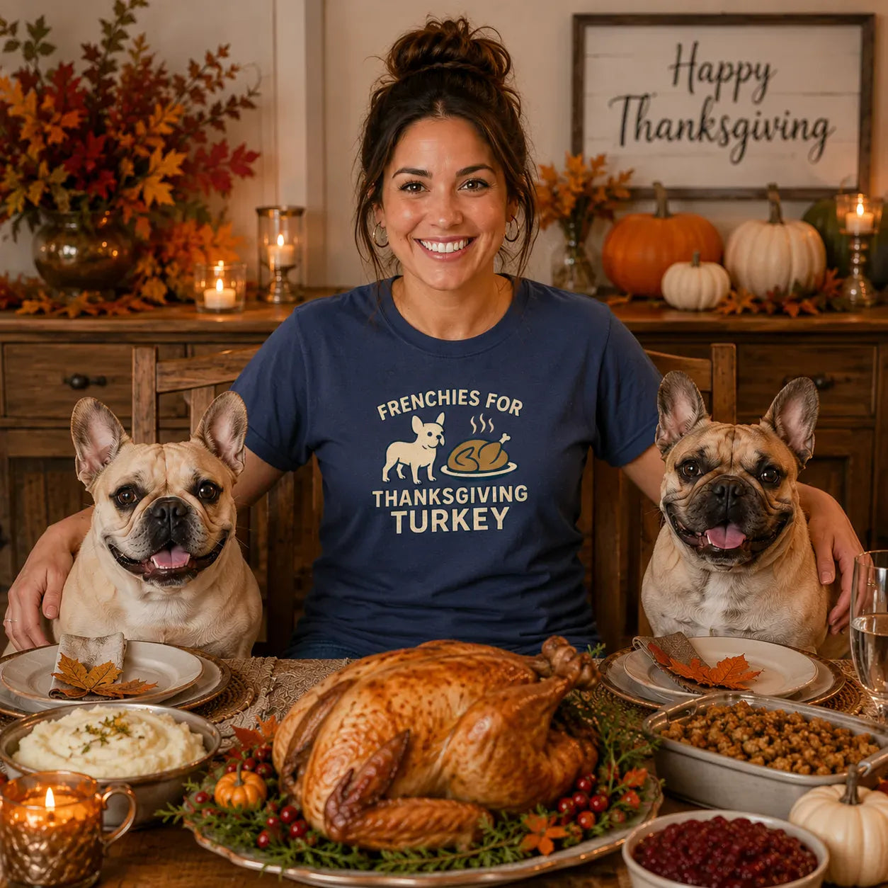 Frenchie Turkey T Shirt