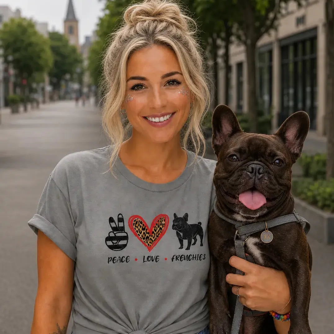 Hippie Frenchie T Shirt
