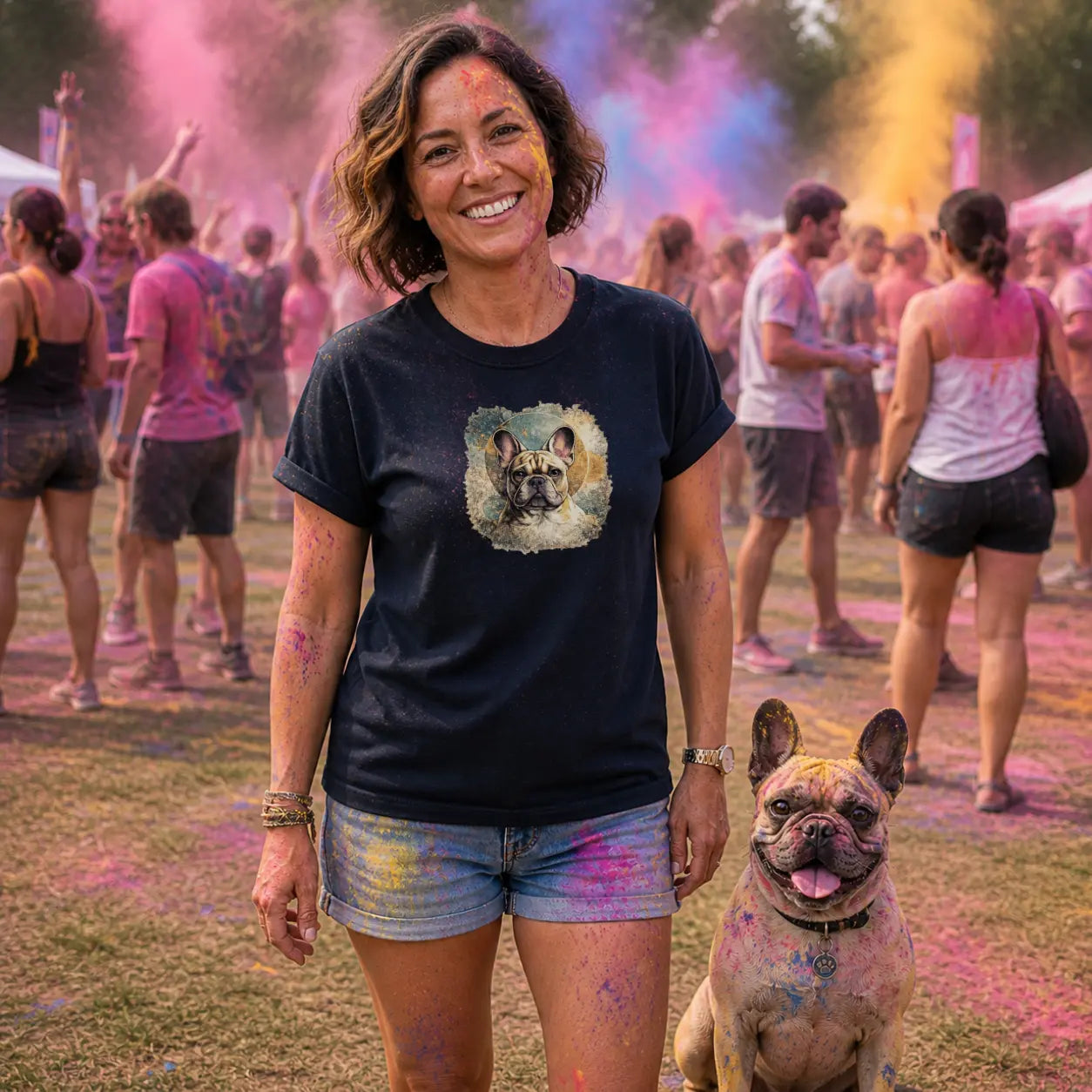 Iconic Halo Frenchie T Shirt