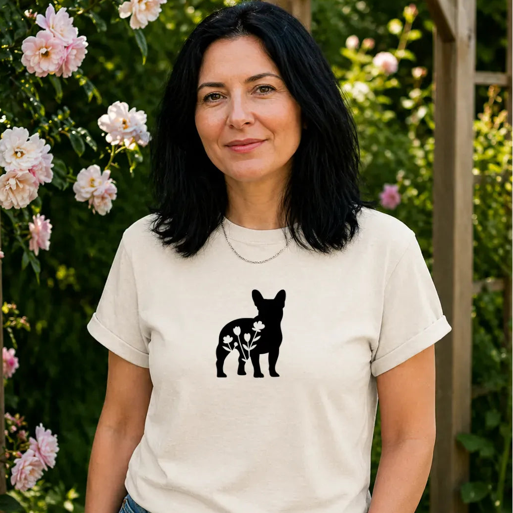 In Bloom Frenchie T shirt