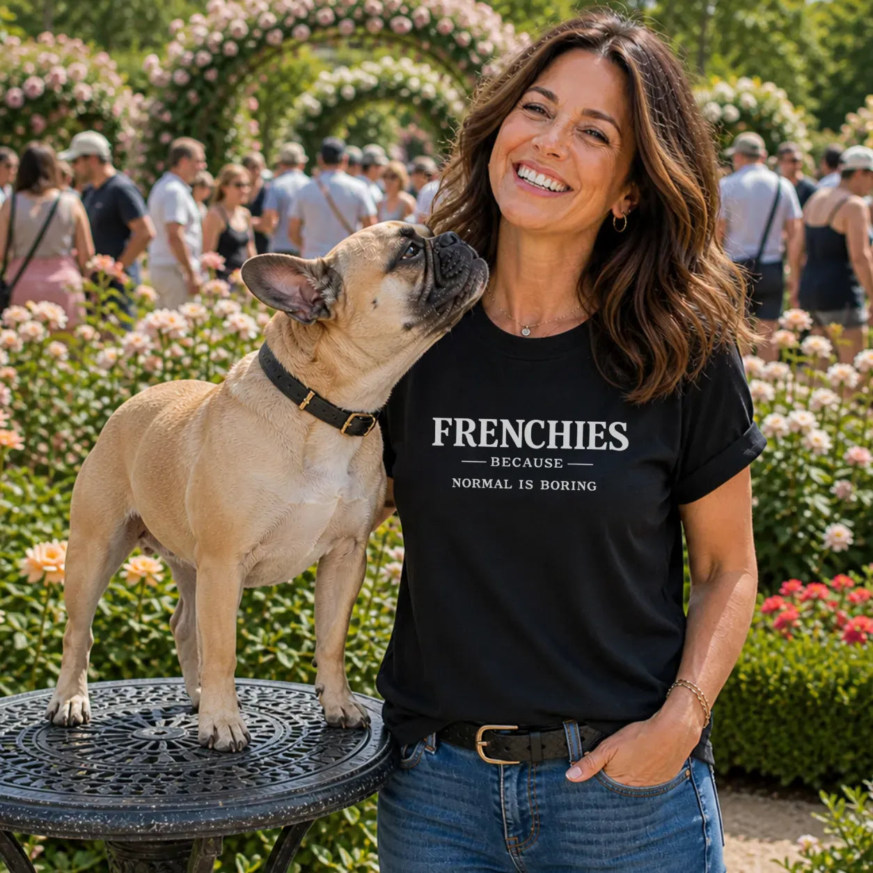 Normal is Boring Frenchie T Shirt
