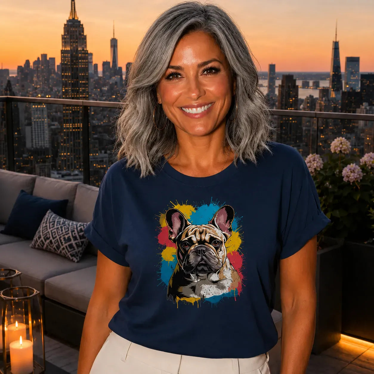 Painted Frenchie T Shirt