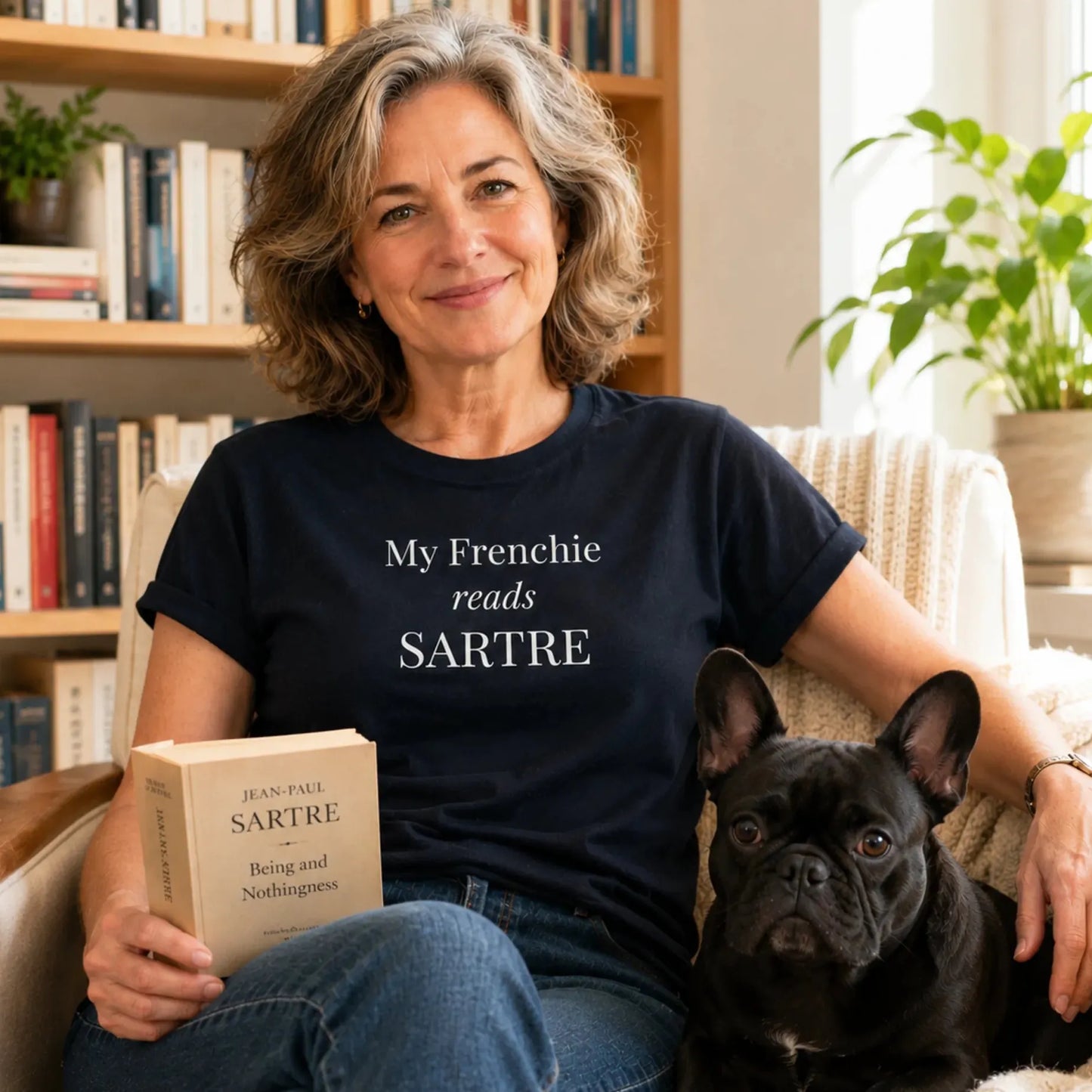 Reads Sartre T Shirt